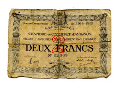 2 Francs Chambre De Commerce D'Avignon - Bons & Nécessité