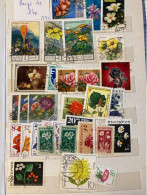 Planche Timbres Oblitérés Fleurs Voir Scan - Sammlungen