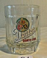 C91 Verre émaillé DORTOR DORTMUND Bière Brasserie 2 - Glass & Crystal