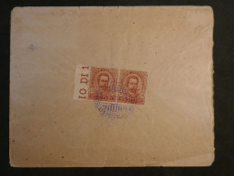 DE12   REGENCE DE TUNIS   BELLE LETTRE PRIVEE   1899  A  LA SICILE +PAIRE DE 10C BORD  +AFF. INTERESSANT+++ - Lettres & Documents