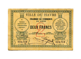 2 Francs Chambre De Commerce Du Havre - Bons & Nécessité