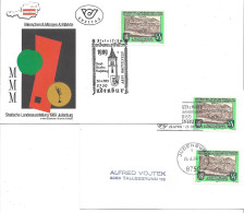 2376r: Österreich 1989, Landesausstellung 8750 Judenburg, 2 FDCs Mit 3 Sonderstempeln - Judenburg