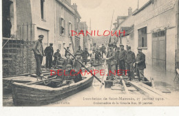 77 // SAINT MAMMES   Inondation Du 27 Janvier 1910  Embarcadère De La Grande Rue  - Saint Mammes