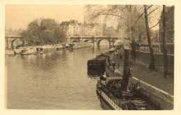 Paris * Carte Photo * Quais Et Péniches * Batellerie Péniche Barge Chaland - Autres & Non Classés