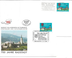 2376v: Österreich 1989, Stadtjubiläum 700 Jahre Radstadt, 2 FDC- Belege - Radstadt