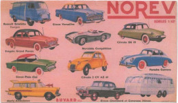 BUVARD  Publicite NOREV  (10 Voitures) - Automóviles