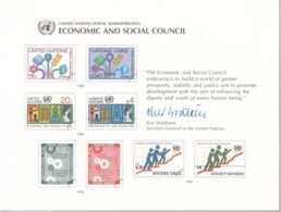 UNO NEW YORK, Erinnerungskarte EK 18, ECOSOC 1980 - Cartas & Documentos