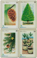 Brazil - Brasil Tel. 00 - Inductive - História Da Árvore De Natal, Complete Set Of 4 Cards, 11.2002, 30U, 2.000ex, Used - Brasilien