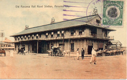 PANAMA . Old Panama Rail Road Station .  Carte En Couleur, Timbrée Oblitérée , Vierge Et Impeccable. - Panama