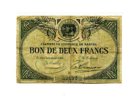 2 Francs Chambre De Commerce Nantes - Bons & Nécessité