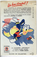 BUVARD  UN BON CONSEIL COLLECTIONNEZ LES  TIMBRES MICKEY   -  PUBLICITE  LA CHICOREE LESTARQUIT - Koffie En Thee