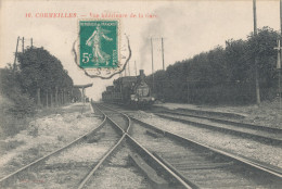 95 // CORMEILLES   Vue Intérieure De La Gare  16 / Arrivée Du Train - Cormeilles En Parisis