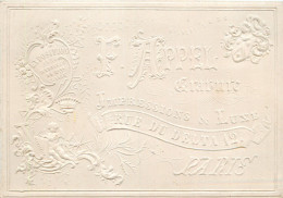 75 - PARIS - Belle Carte Publicitaire Gaufree Du Graveur F. Appel Sis 12 Rue Du Delta - Médaillé à L'Exposition De 1855 - Non Classés