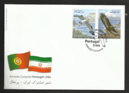 Portugal Rapaces Aigle Emission Commune Avec Iran FDC 2009 Portugal Birds Of Prey Eagle Joint Issued W/ Iran FDC - Aigles & Rapaces Diurnes