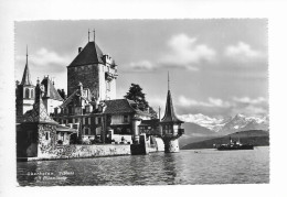 OBERHOFEN. SCHLOSS MIT BLÜEMLISALP. - Oberhofen Am Thunersee