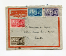 !!! GABON, LETTRE PAR AVION DE LIBREVILLE POUR ST SEVER DE 1930 - Brieven En Documenten