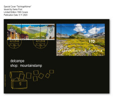 Switzerland  2023 (G21) UNESCO Tektonikarena Sardona Limited Edition 1500 Tschingelhörner Mountains Berge Montagnes - Storia Postale