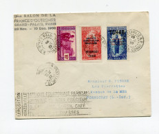 !!! LETTRE DE BRAZZAVILLE DE 1939 POUR PORNICHET, FLAMME EXPOSITION BRAZZAVILLE - Cartas & Documentos