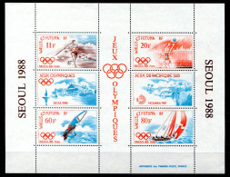 WALLIS UND FUTUNA Block 3, Bl.3 Mnh - Olympische Spiele Seoul, Volleyball, Speerwurf, Javelin, Javelot- WALLIS-ET-FUTUNA - Ungebraucht