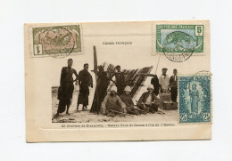 !!! CONGO, CPA DE BRAZZAVILLE DE 1913 POUR PARIS - Storia Postale