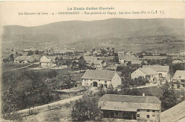 - Haute Saône - Ref-A429- Champagney - Vue Generale Du Magny - Les Deux Gares Est Et C.f.v. - Gares - - Champagney