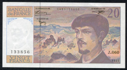 20 Francs Debussy Modifié, 1997, Alphabet J. 060 - 20 F 1980-1997 ''Debussy''