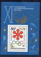 SOVIET UNION 1972 Winter Olympic Games Block MNH / **.  Michel Block 74 - Nuovi