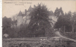 37. FONDETTES.  CPA. CHATEAU DE CHATIGNY COTE SUD EST. ANNEE 1923 + TEXTE - Fondettes