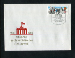 "DDR" 1986, Mi. 3037 "25 Jahre Mauer" FDC (0611) - 1981-1990