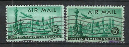 ETATS UNIS P.A.: Lot D'obl., 2 Nuances - 2a. 1941-1960 Used