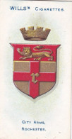 53 Rochester - Borough Arms 1906 - Wills Cigarette Card - Original  - Antique - Wills
