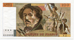 100 Francs Delacroix 1978, Alphabet V. 2 - 100 F 1978-1995 ''Delacroix''