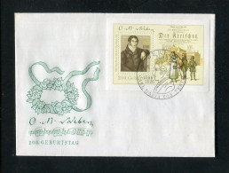 "DDR" 1986, Block 86 "Carl Maria Von Weber" FDC (0629) - 1981-1990