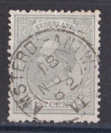 Pays Bas - ( Guillaume III )  1872  Y&T  N ° 22  Oblitéré  Amsterdam  11 1882 - Gebruikt