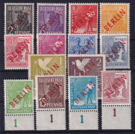 BERLIN 1949 - MLH - Mi 21-34 - Complete Set! - Geprüft Schlegel! - Nuevos