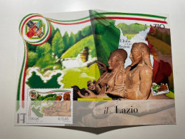 2006 Poste Folder Serie Regioni Italia Lazio Tessera Busta Cartolina - Folder