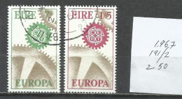 9321E-SERIE COMPLETA IRLANDA EIRE EUROPA 1967 Nº 191/192 - Used Stamps