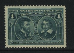 Canada Scott # 97 ( Z4 ) HINGED Queen Victoria Value $ 25.00 - Ongebruikt