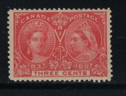 Canada Scott # 53 ( Z9 ) HINGED Queen Victoria Value $ 17.50 - Unused Stamps