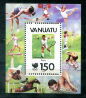 VANUATU Block 11, Bl.11 Mnh - Olympische Spiele Seoul, Tennis, Judo, Bogenschießen, Reitsport, Archery, Tir à L'arc - Vanuatu (1980-...)