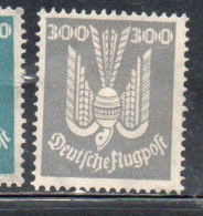 GERMANY GERMANIA GERMAN REICH EMPIRE IMPERO 1924 AIR MAIL POSTA AEREA CARRIER PIGEON 300pf MLH - Posta Aerea & Zeppelin