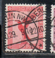 GERMANY GERMANIA GERMAN REICH EMPIRE IMPERO 1926 1927 AIR MAIL POSTA AEREA GERMAN EAGLE 10pf USED USATO OBLITERE' - Poste Aérienne & Zeppelin