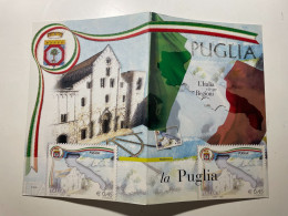 2006 Poste Folder Serie Regioni Italia La Puglia Italy Tessera Busta Cartolina - Folder
