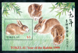 TOKELAU Block 16, Bl.16 Mnh - Jahr Des Kaninchens, Year Of The Rabbit, Année Du Lapin - TOKÉLAOU - Tokelau