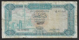 Libia - Banconota Circolata Da 1 Dinaro P-35b - 1972 #19 - Libyen