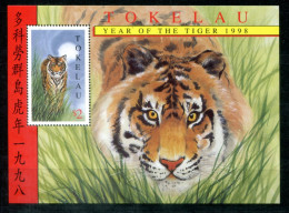 TOKELAU Block 12, Bl.12 Mnh - Jahr Des Tigers, Year Of The Tiger, Année Du Tigre - TOKÉLAOU - Tokelau