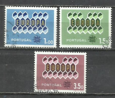 9321L-SERIE COMPLETA PORTUGAL EUROPA 1962 Nº 908/910 - Used Stamps