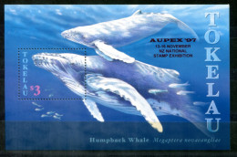 TOKELAU Block 11 I, Bl.11 I  Mnh - Wal, Whale, Baleine, Megaptera Novaeangliae, AUPEX '97 - TOKÉLAOU - Tokelau