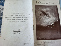 MAQUETTE AVION L OISEAU DE FRANCE /HISTORIQUE GENRES D AVIONS /LIVRET + MAQUETTE A CONSTRUIRE - Altri & Non Classificati