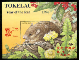 TOKELAU Block 7 I, Bl.7 I Mnh - Jahr Der Ratte, Year Of The Rat, Année Du Rat, China '96 - TOKÉLAOU - Tokelau